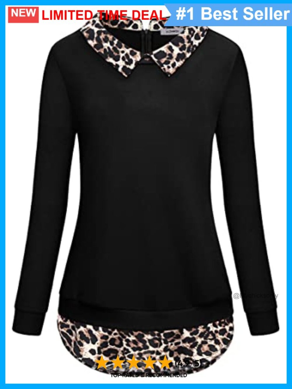 Women's Long Sleeve Curved Hem Plaid Splice Tunic Sweatshirt Pullover